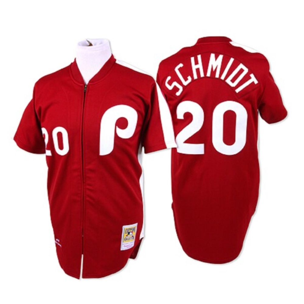 MLB Mitchell & Ness Philadelphia Phillies #20 Baseball Jersey New Mens Size 48